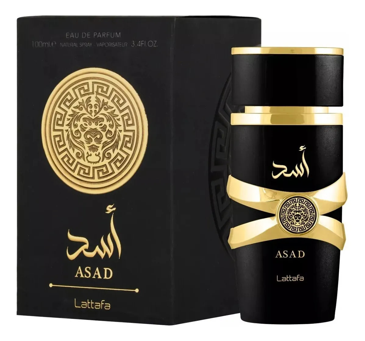 Lattafa Asad Eau de Parfum 100 ml – Perfume Amaderado Intenso para Hombre